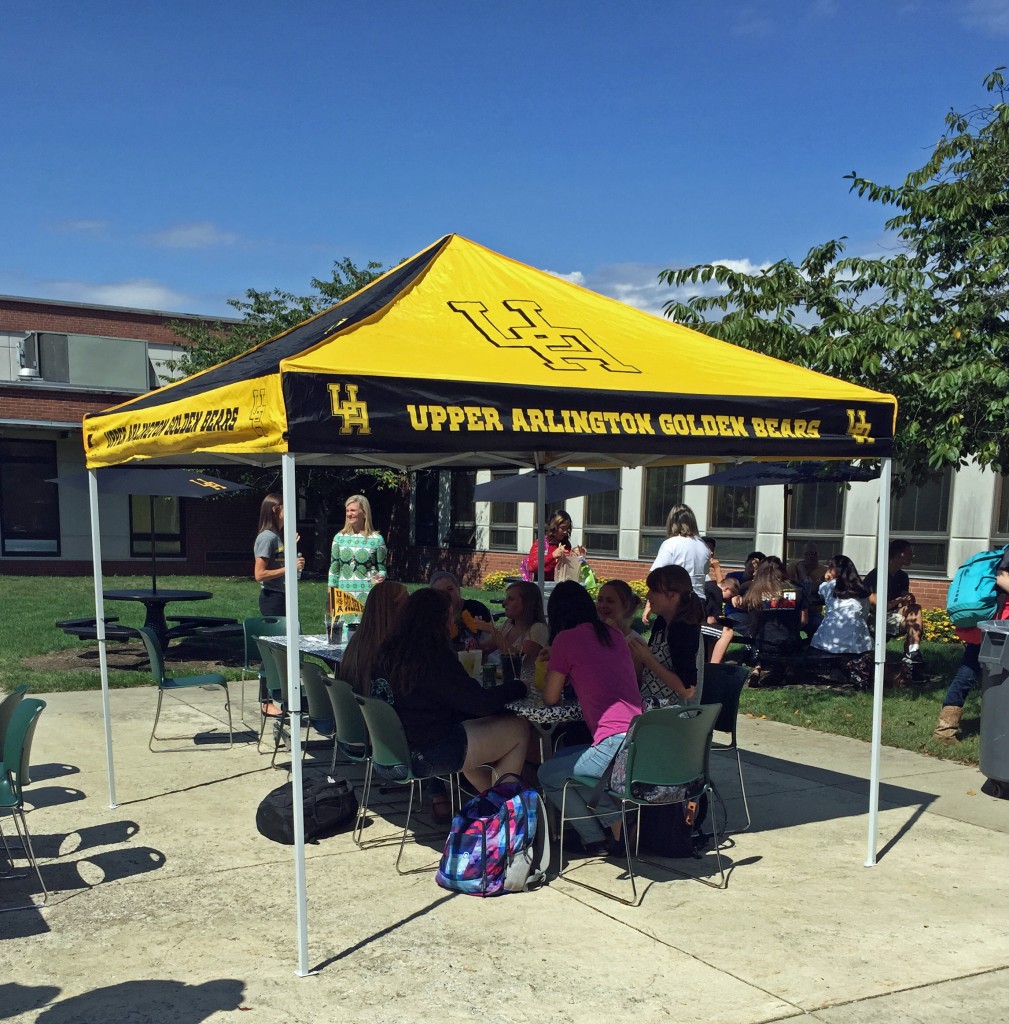 New students were welcomed by the PTO into UAHS on Friday, September 11th under sunny skies.